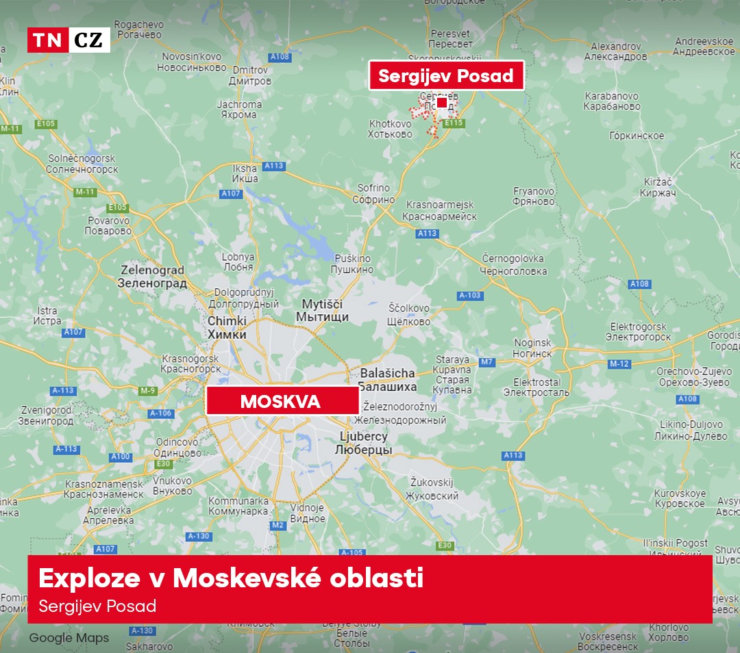 Exploze v Moskevské oblasti