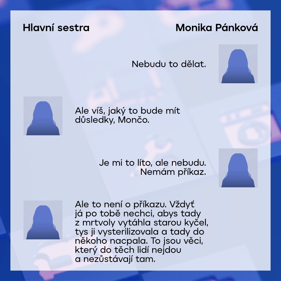 Rozhovor sester v litoměřické nemocnici