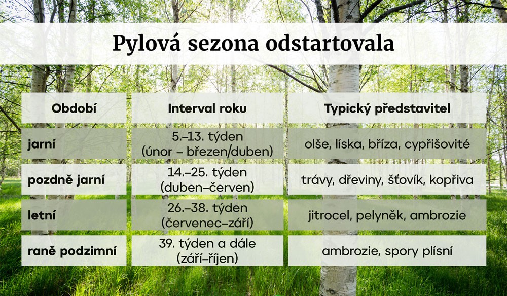 TABULKA Pylová sezona