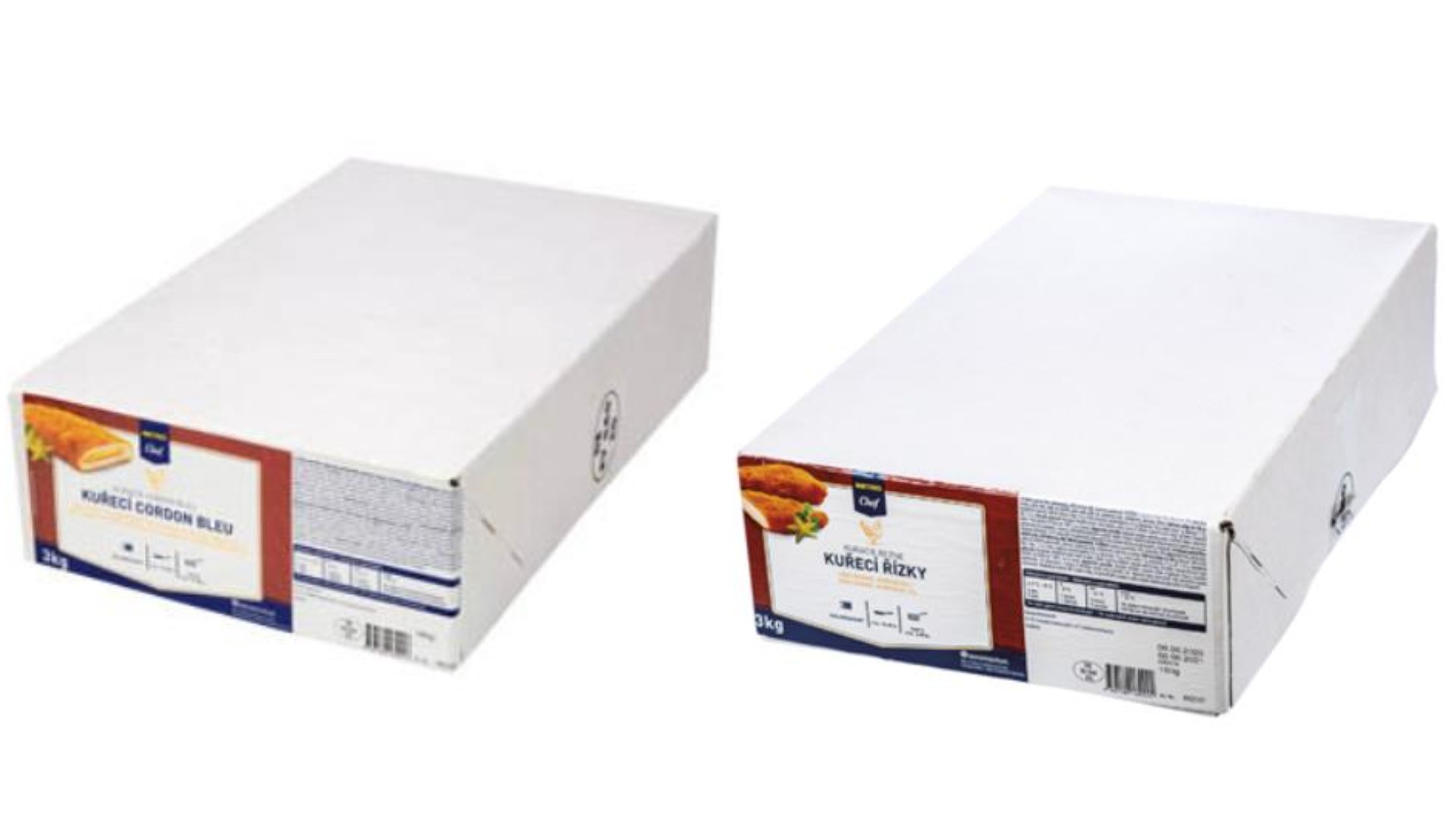 Cordon bleu mražené 3 kg, Obalované kuřecí prsní řízky mražené 3 kg