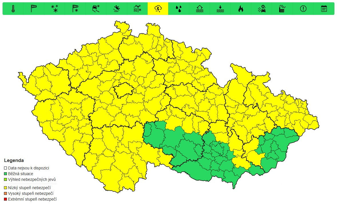 Výstraha před bouří, 31. 5. 2025