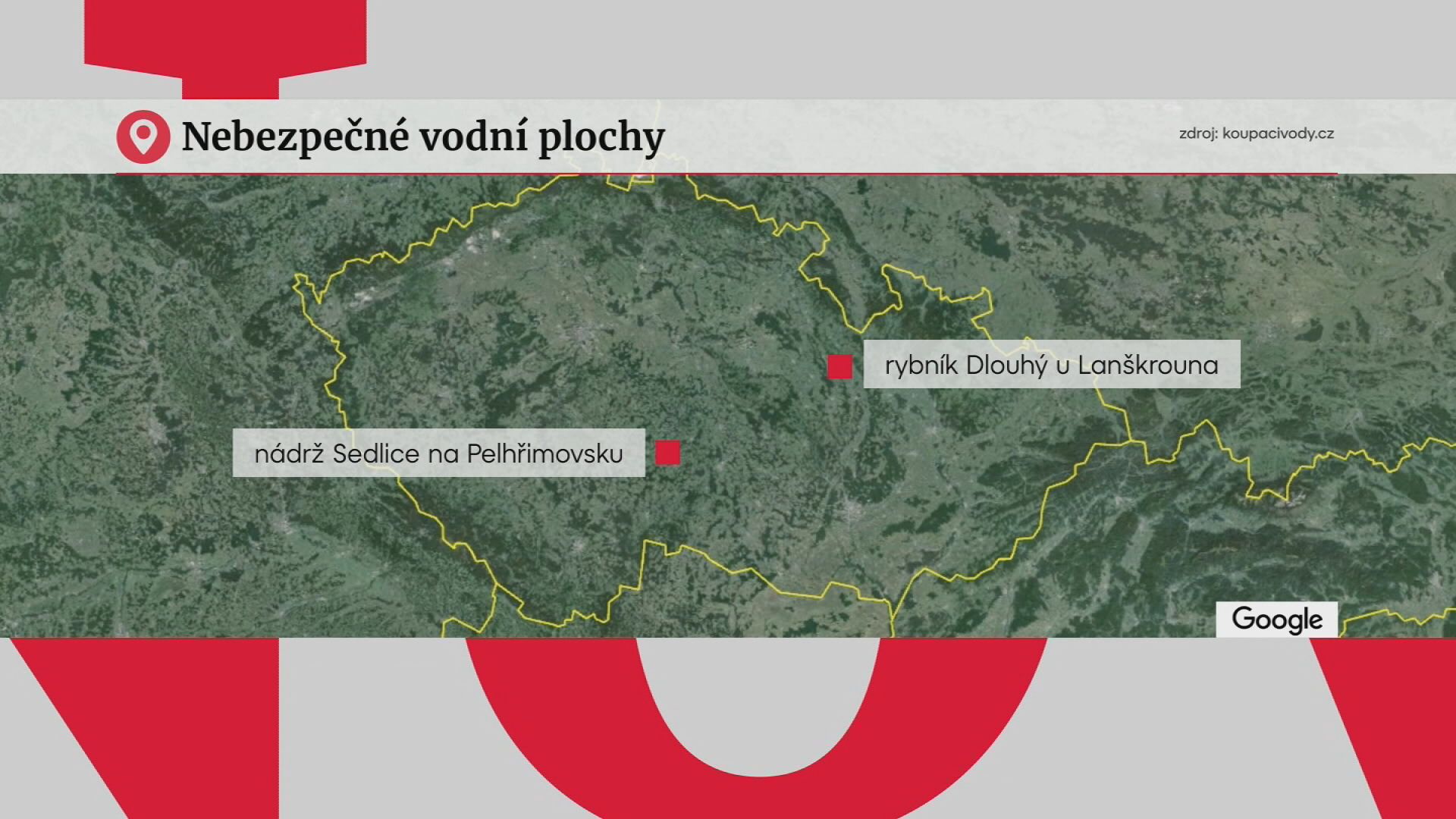 Mapa špatné vody