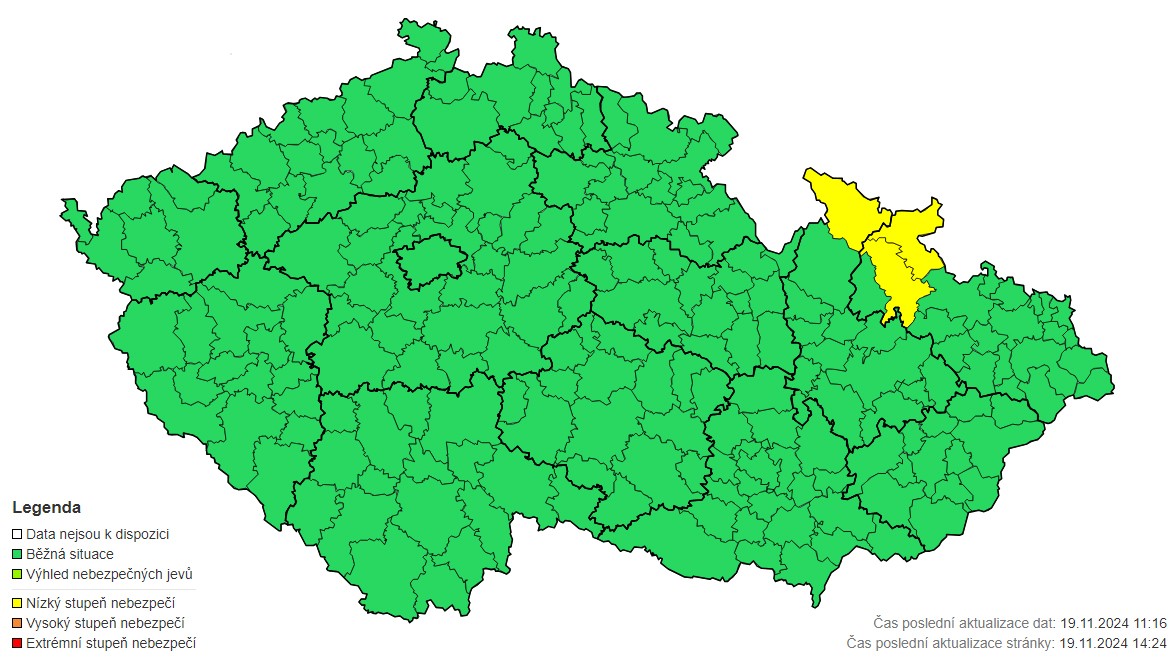 Sněhová výstraha, 20. 11. 