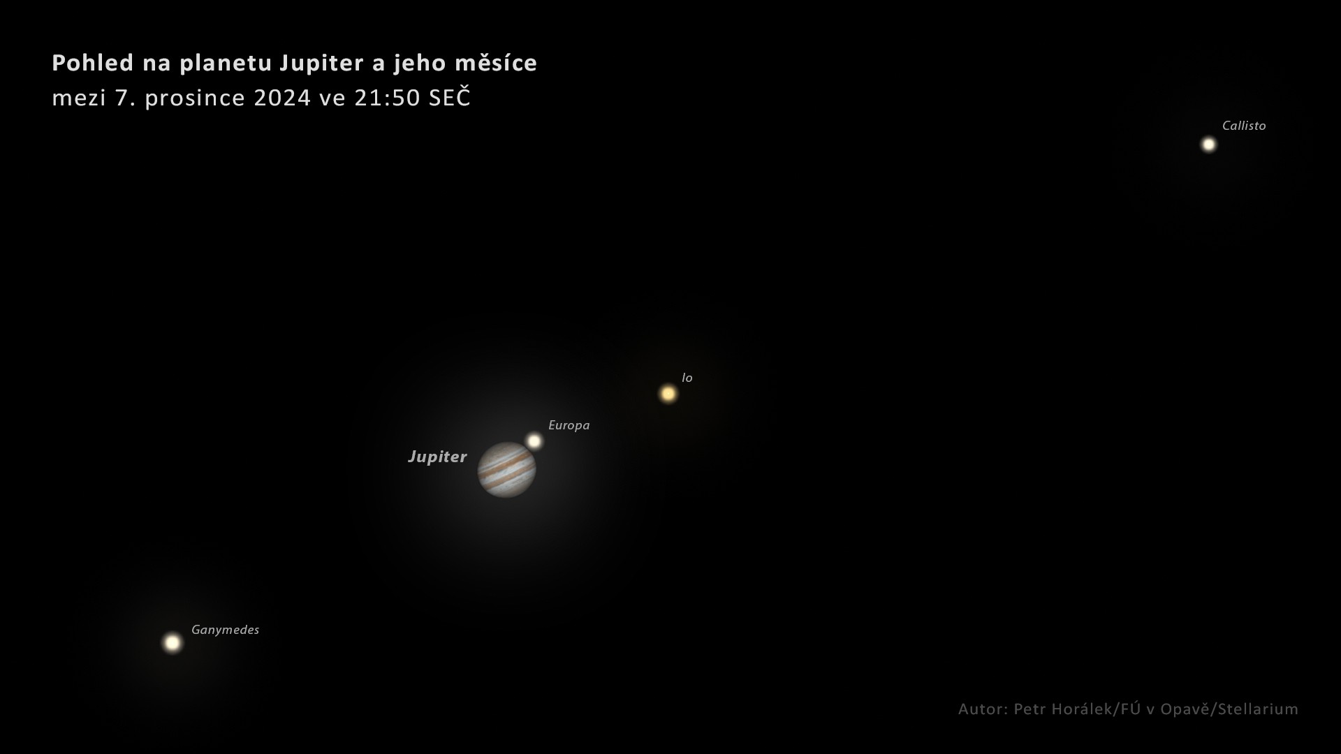 Planeta Jupiter se v sobotu 7. prosince octne v opozici se Sluncem