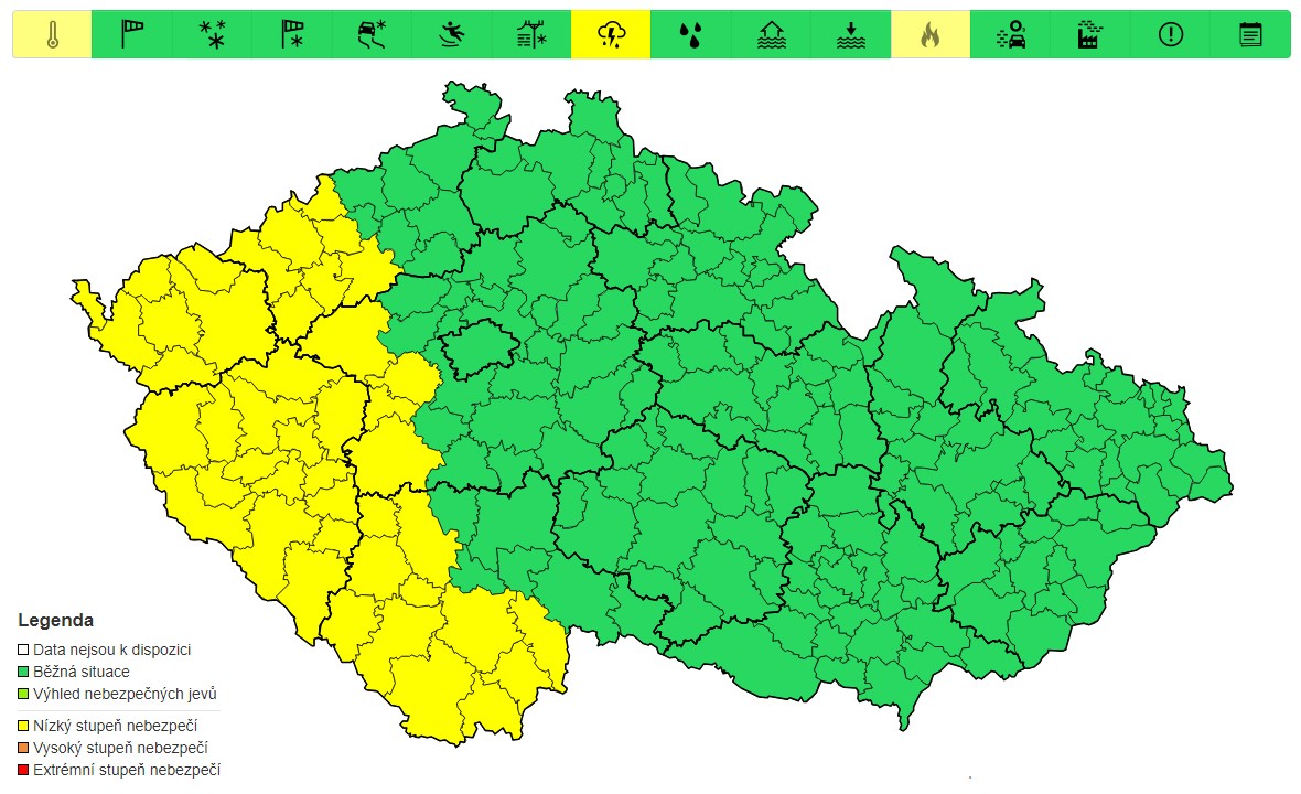 Výstraha před bouřkami, 3. 9.