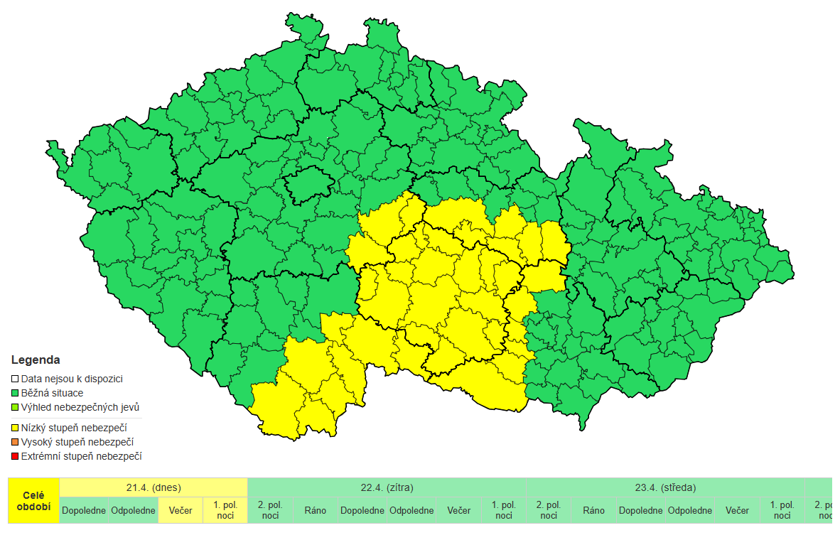 Mapa výstrahy