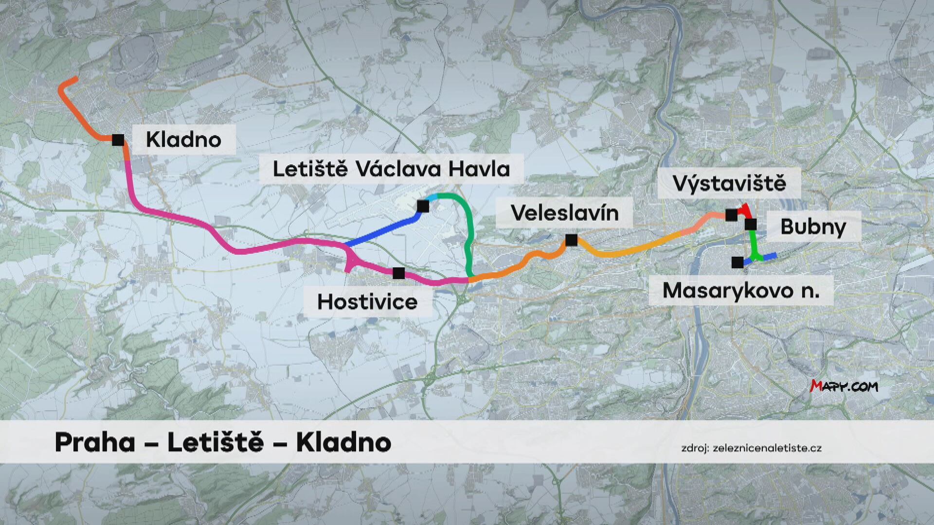 Praha – Letiště – Kladno
