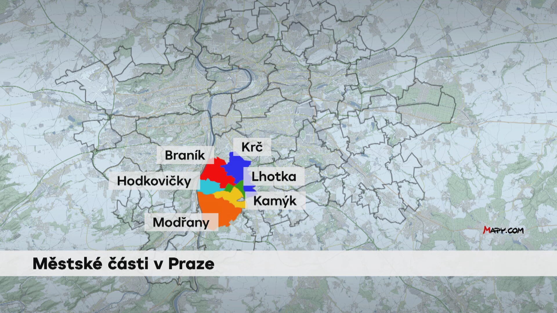 Městské části v Praze