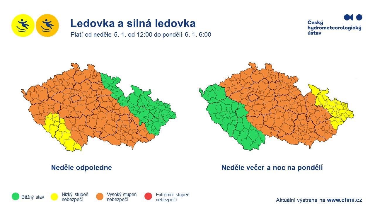 Výstraha před silnou ledovkou