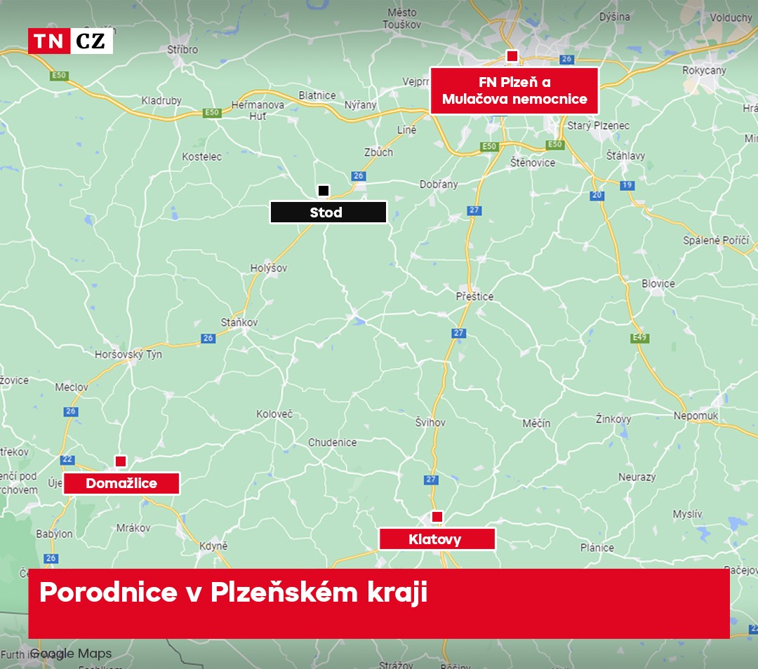 Porodnice v Plzeňském kraji