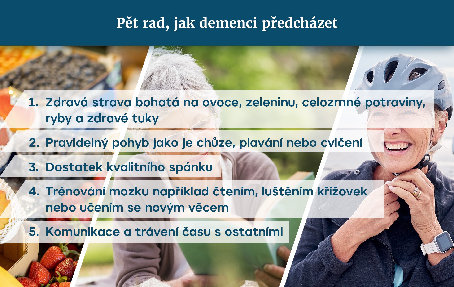 Pět rad, jak demenci předcházet