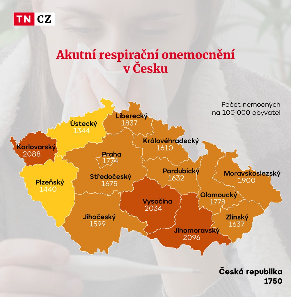Akutní respirační onemocnění v Česku