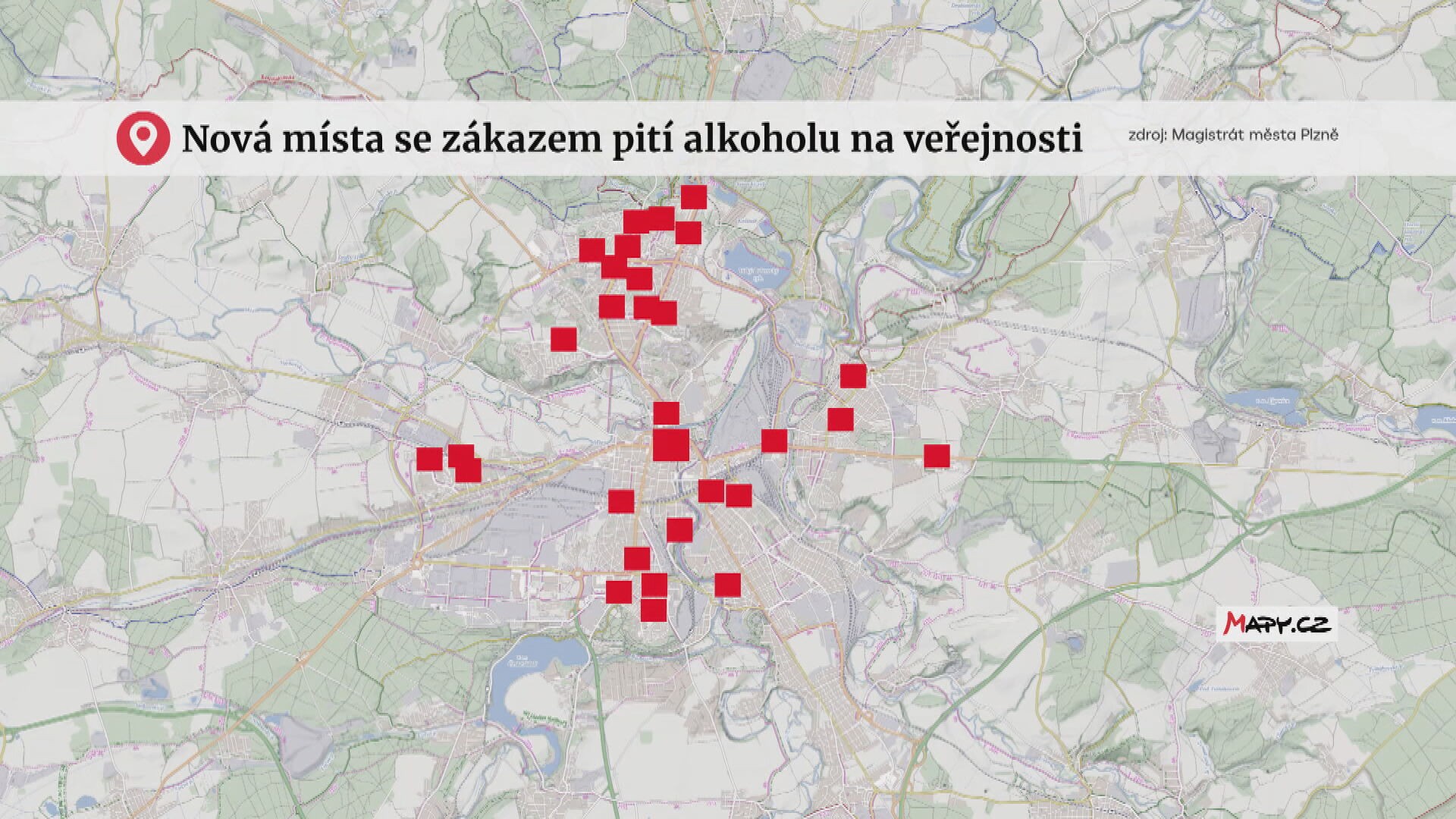 Nová místa se zákazem pití alkoholu na veřejnosti