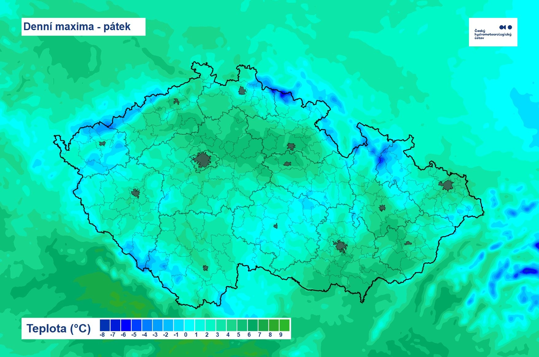 Denní maxima - pátek