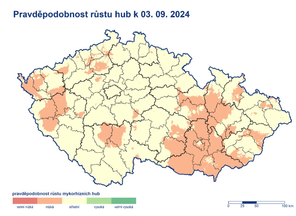 Pravděpodobnost růstu hub, 3. 9. 2024