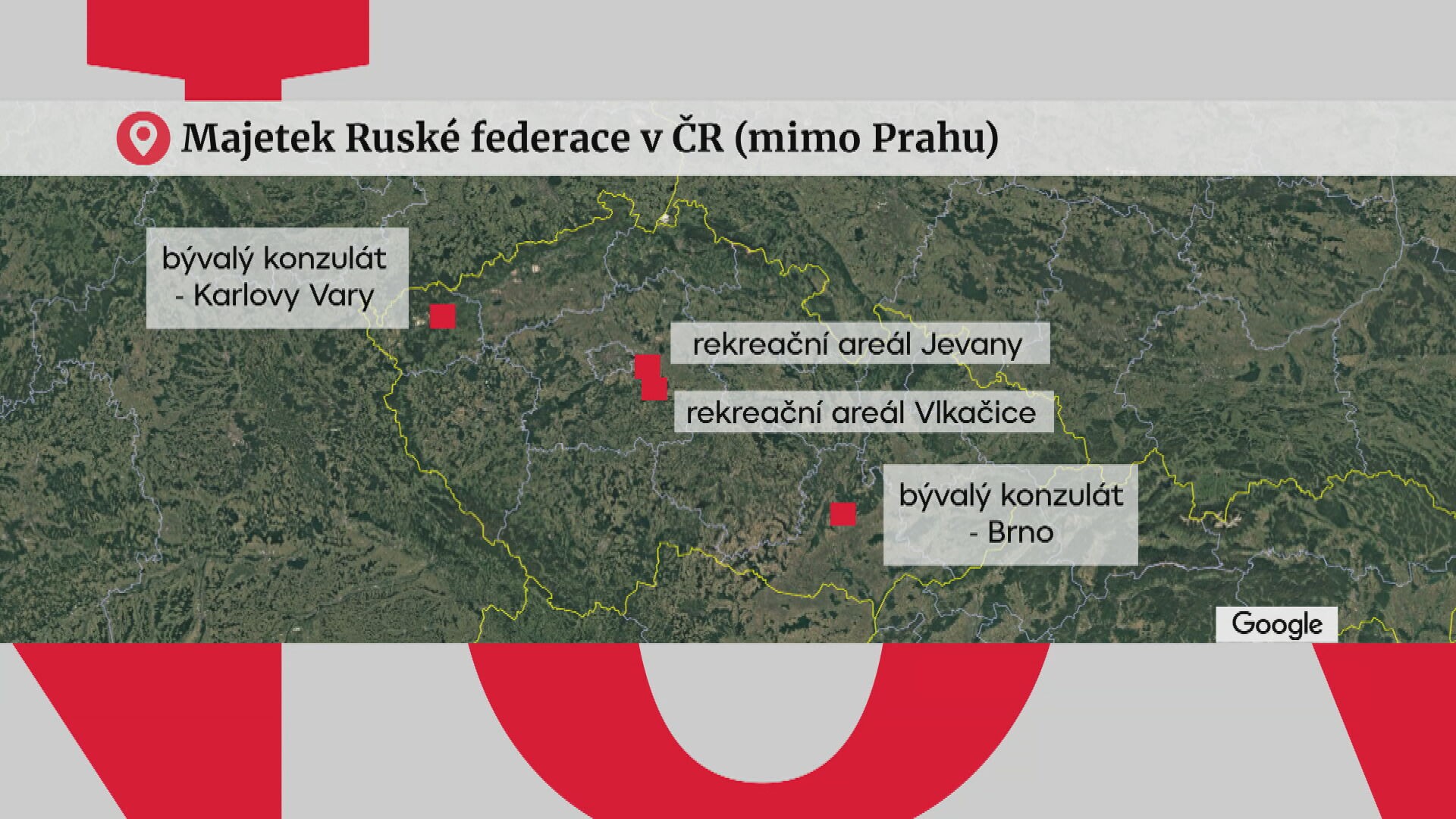 Majetek Ruské federace v ČR (mimo Prahu)