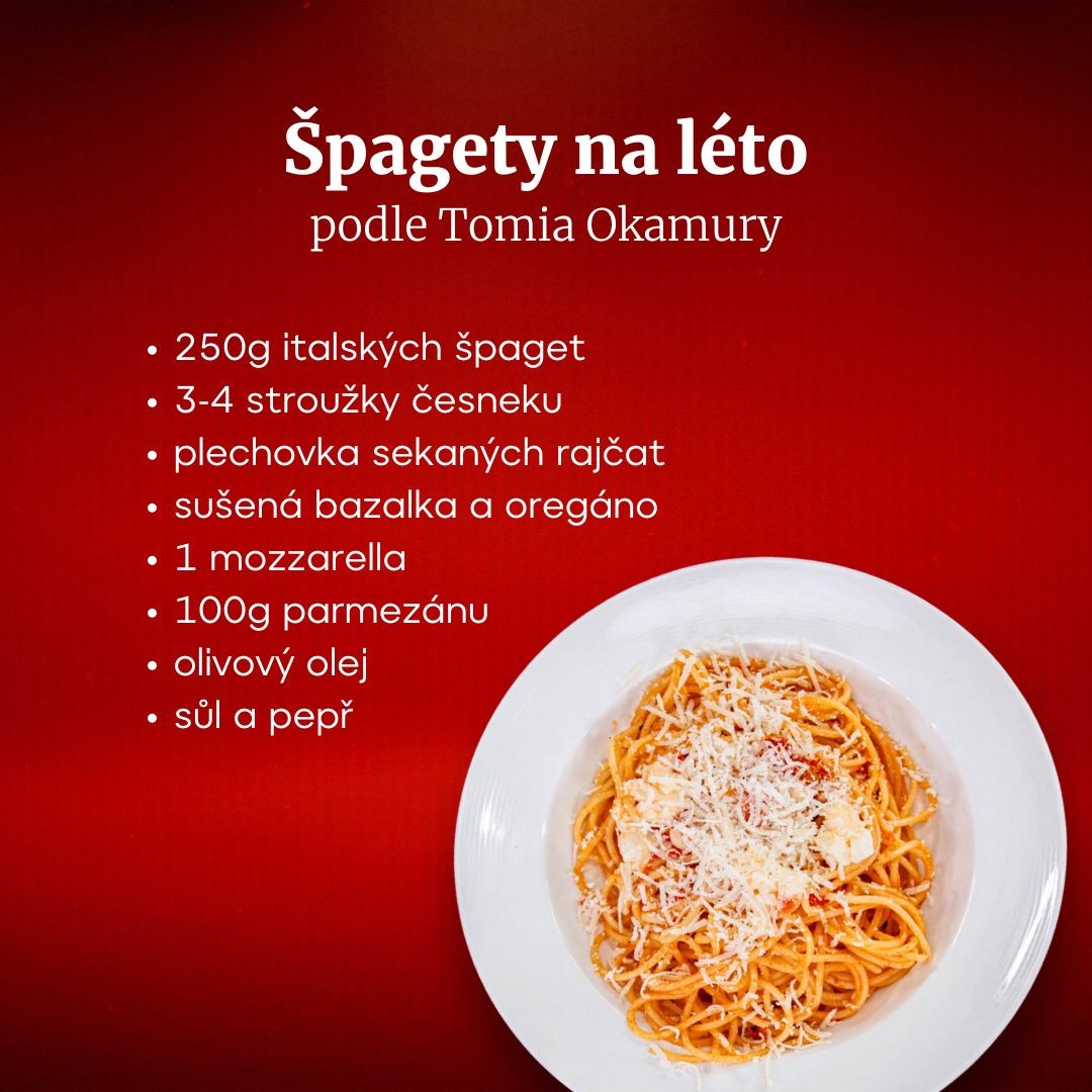 Suroviny na přípravu tzv. večerních špaget