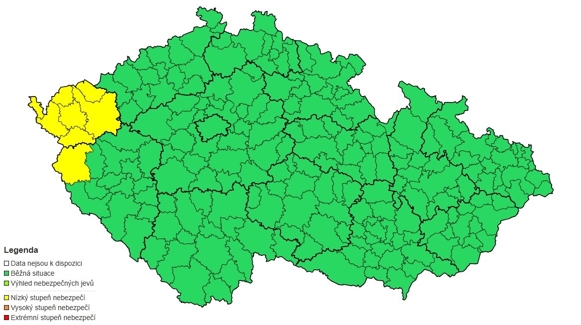 Výstraha před novou sněhovou pokrývkou