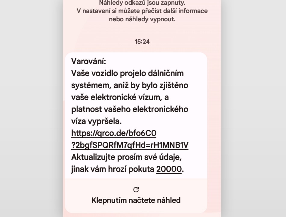 Podvodné SMS