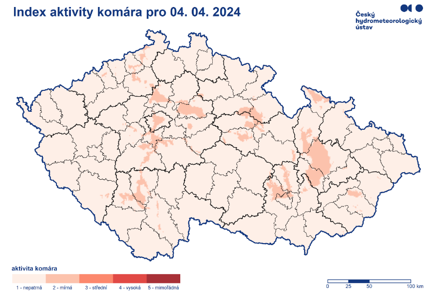 Aktivita komárů