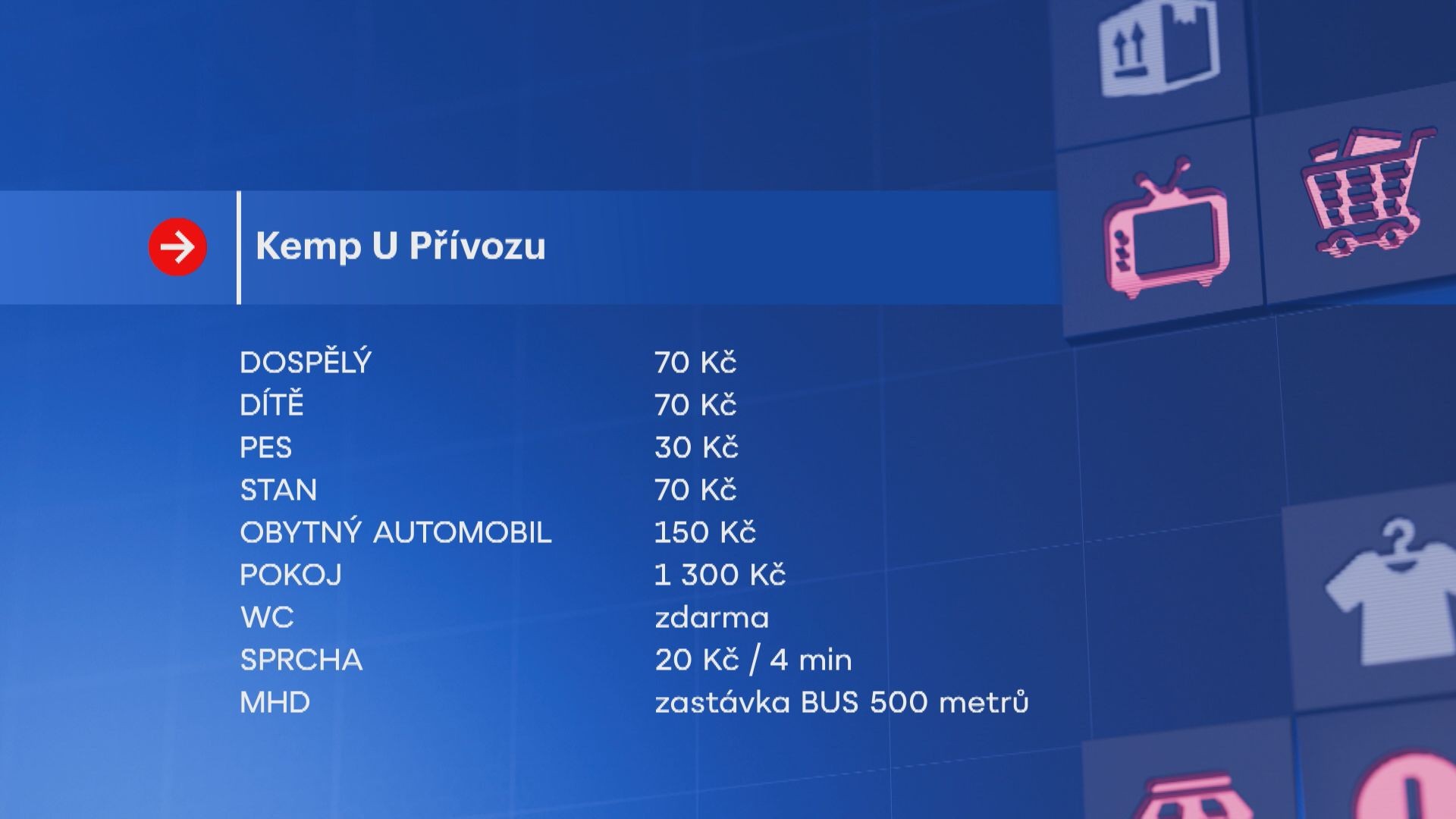 Ceny v Kempu u Přívozu