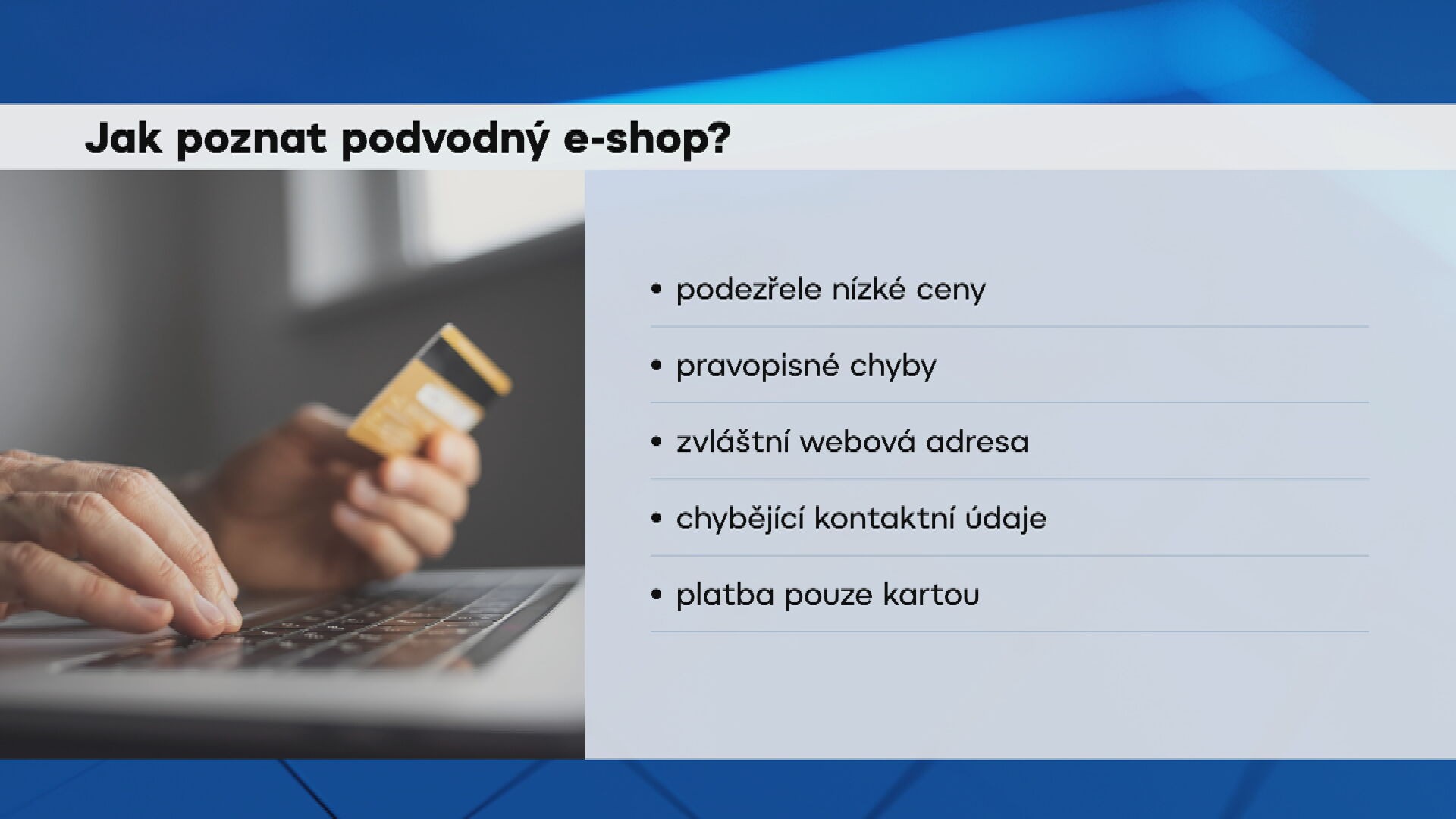 Jak poznat podvodný e-shop