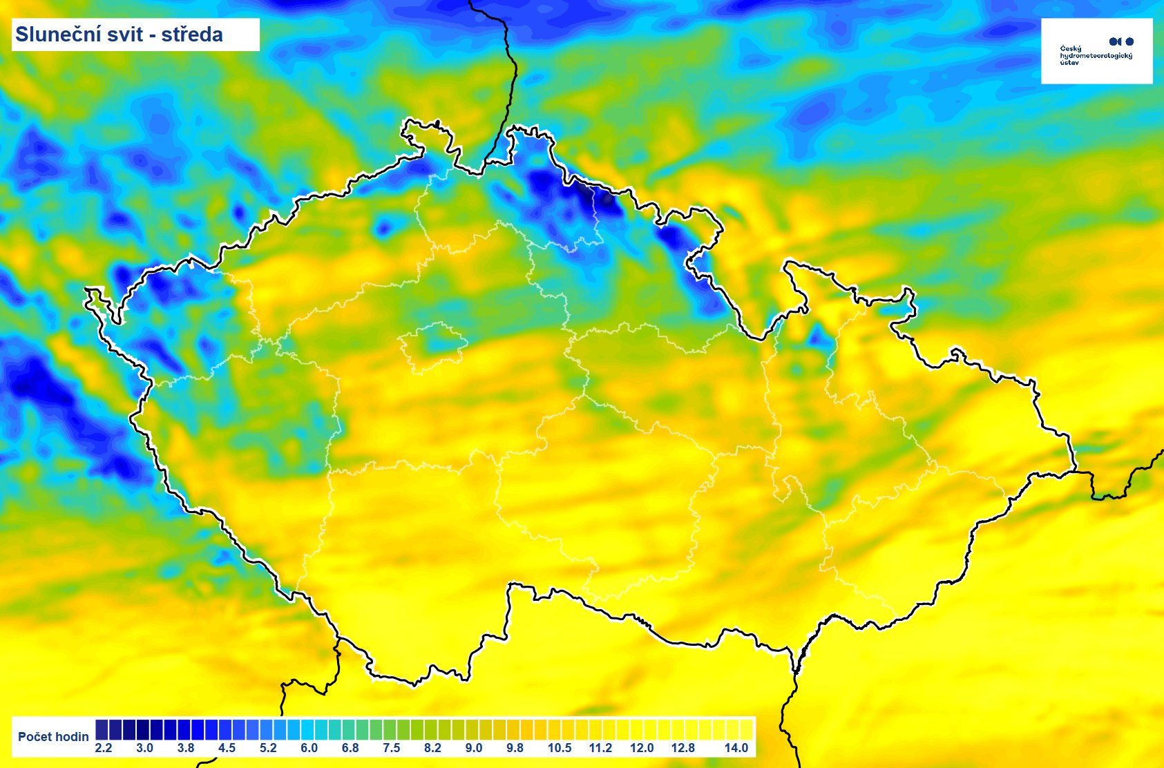 Sluneční svit – středa