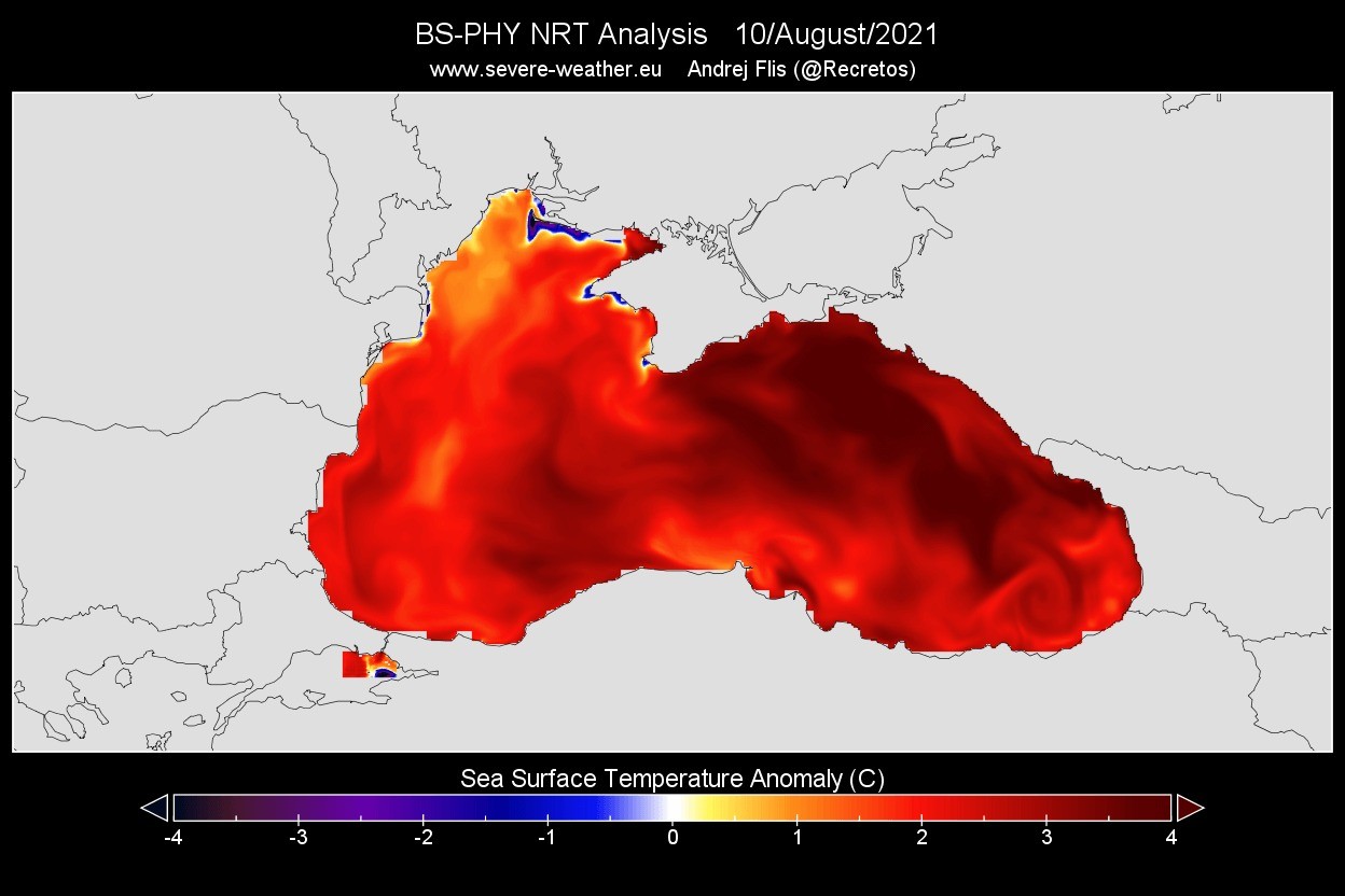 Изменения август 2021. Черное море циклон август 2002. Табло температура моря фото спасателей. SNG BM Black Sea 1013.