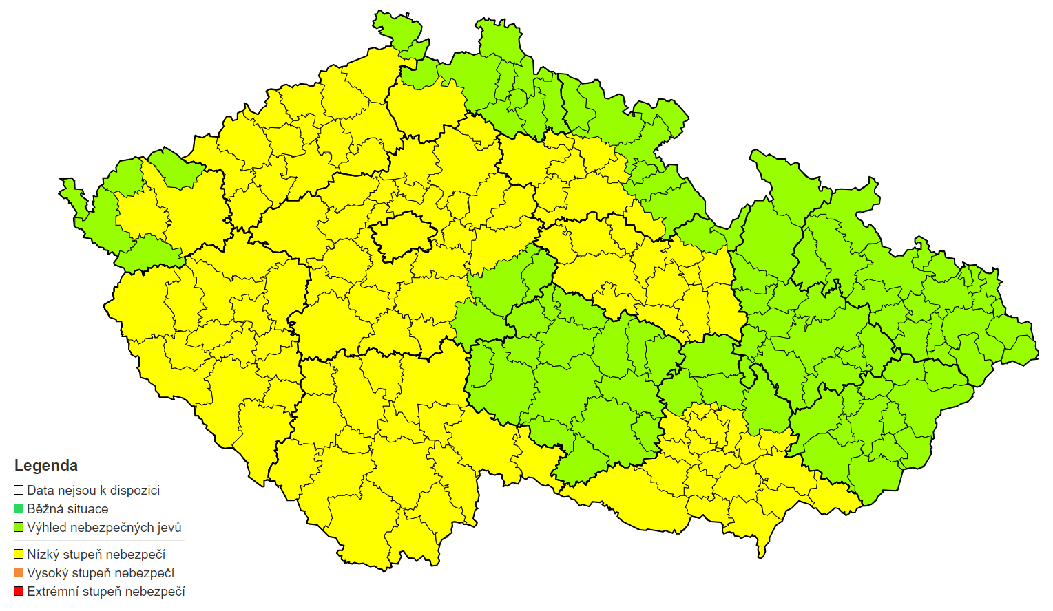 Výstraha před vysokými teplotami