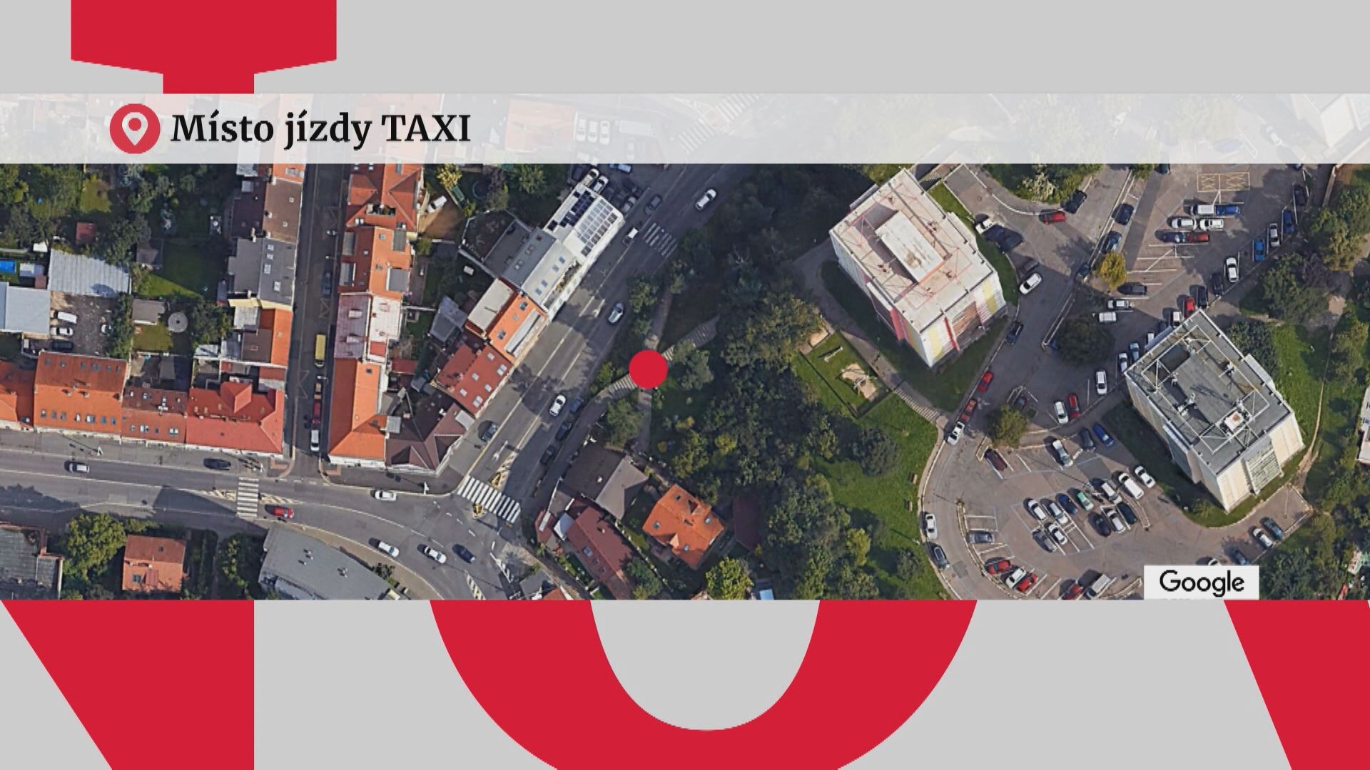 Místo jízdy TAXI