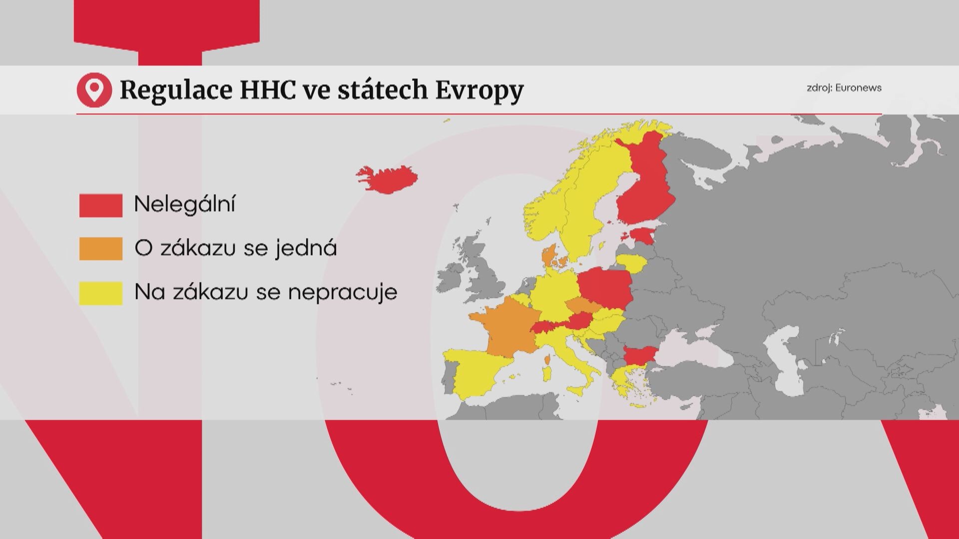 Regulace HHC ve státech Evropy