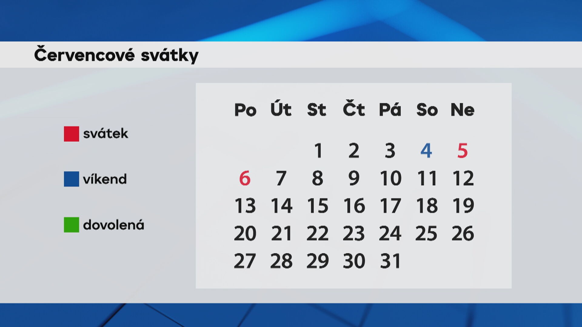 Červencové svátky