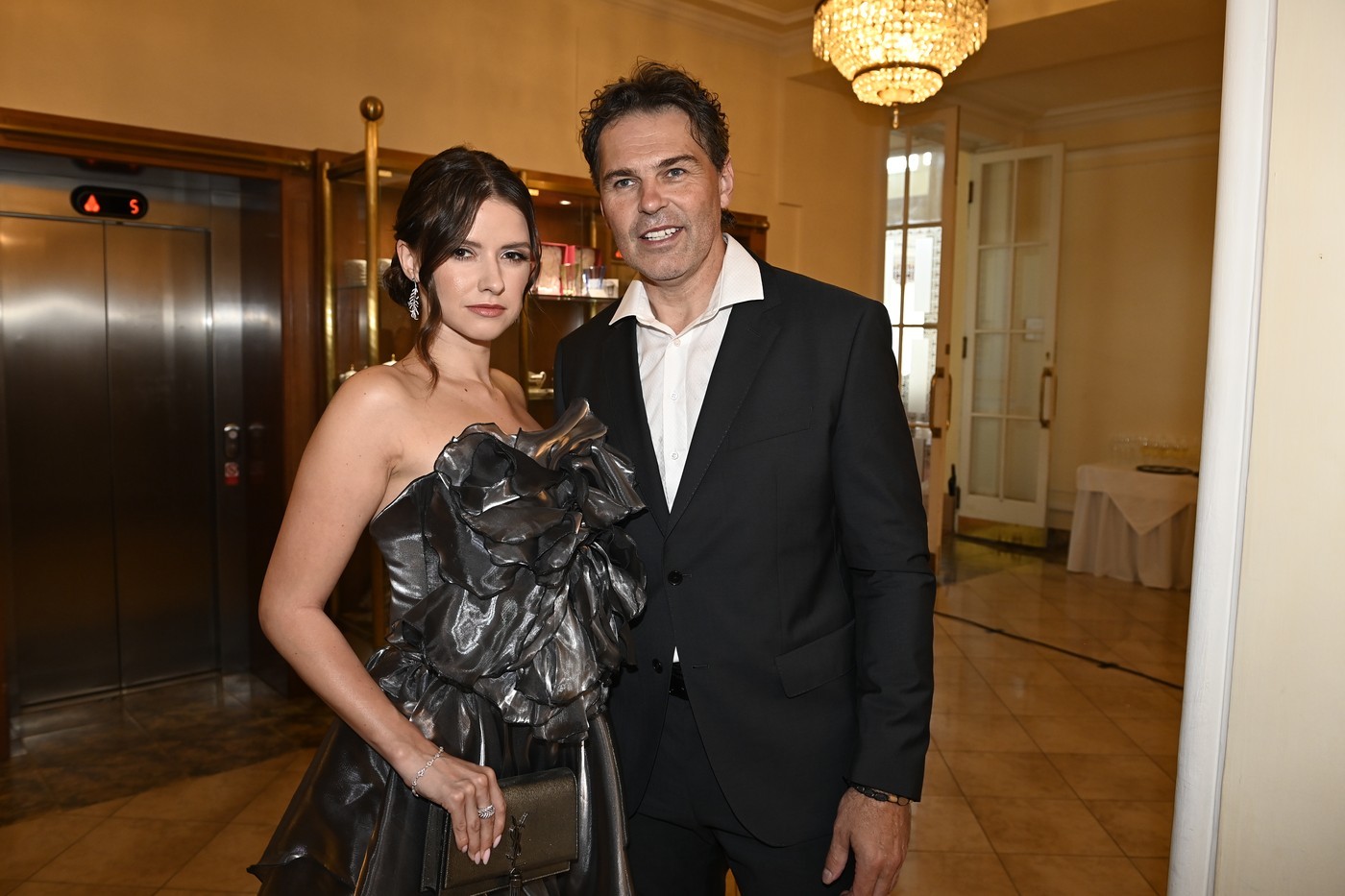 Jaromír Jágr a Dominika Branišová