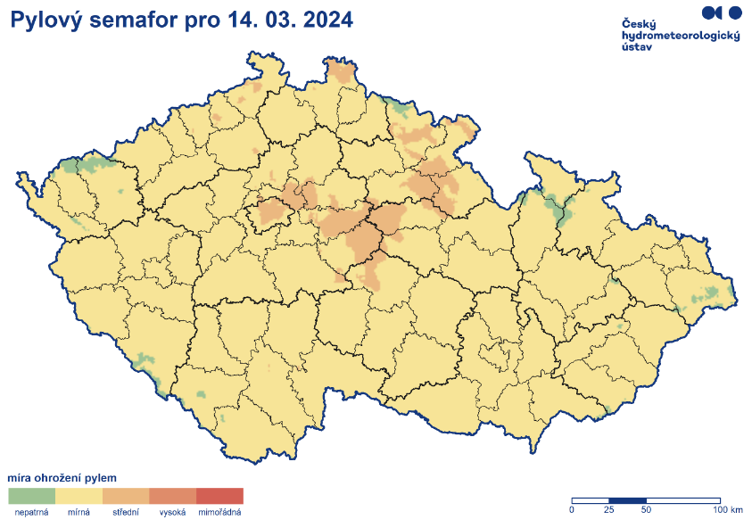 Pylový semafor ČHMÚ