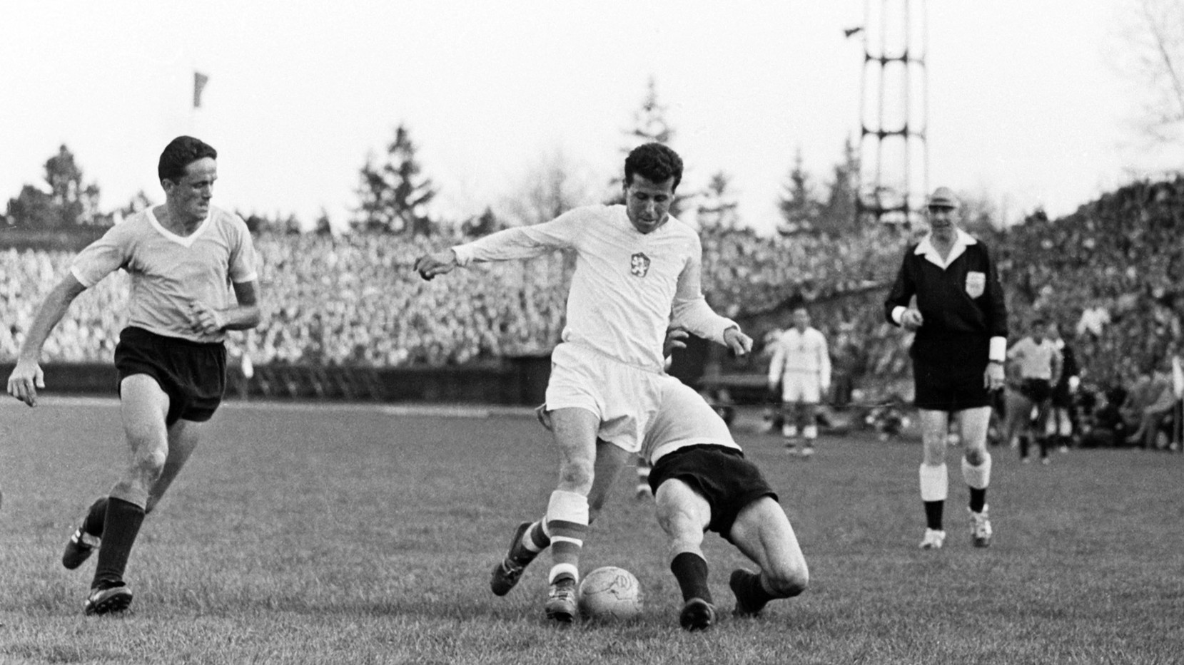 Josef Masopust (na MS 1962) byl velkou fotbalovou osobností