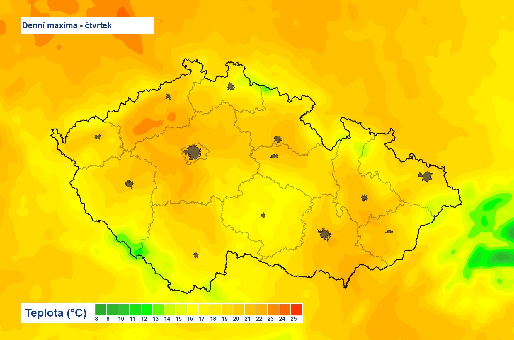 Mapa počasí